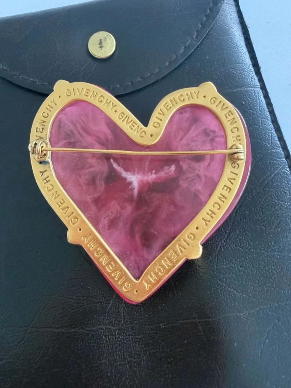 GIVENCHY Haute Couture Vintage Lucite Brooch Pin